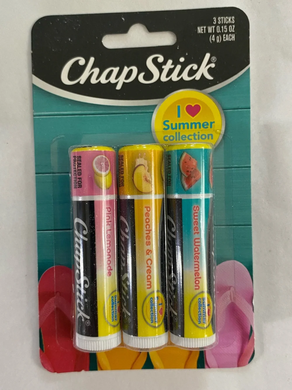 ChapStick I Love Summer Collection Lip Balm Variety Pack, 0.15 Oz, 3 Pack